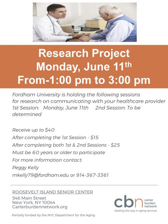 Easy Money for Seniors: Help Fordham With Health Care Research Easy Money for Seniors: Help Fordham With Health Care Research